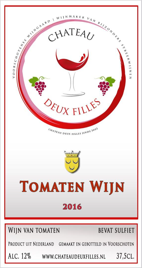Etiket tomaten wijn Etiket tomaten wijn