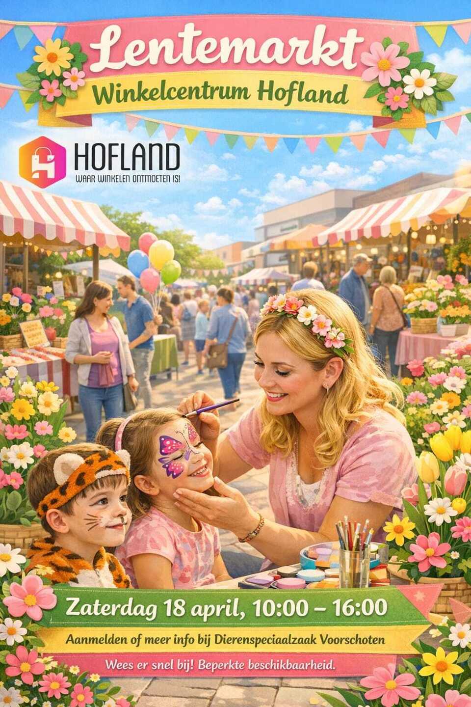 Lentemarkt in Voorschoten